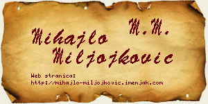 Mihajlo Miljojković vizit kartica
